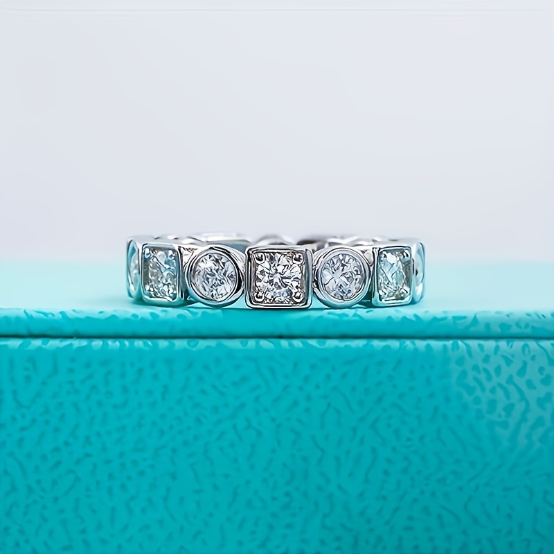 3-Carat Moissanite Ring in S925 Silver, Birthday Gift